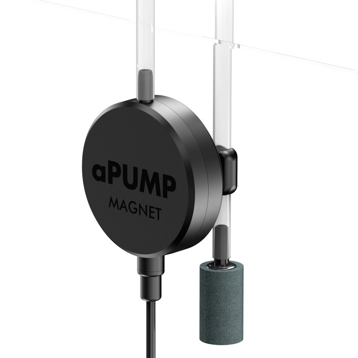 aPUMP MAGNET - самый тихий и компактный аквариумный компрессор в мире, до 100 л, крепление на магните