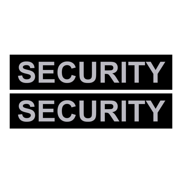 Сменная надпись «SECURITY» для шлеи и ошейника DogExtremе Police N 3, 4, 5