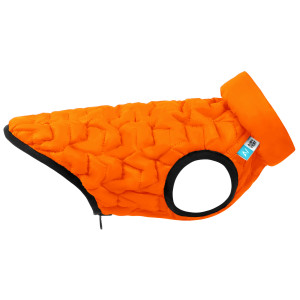 Двусторонняя курточка для собак AiryVest UNI, оранжевая/черная