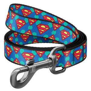 WAUDOG Nylon dog leash, pattern "Superman Logo" DC Comics