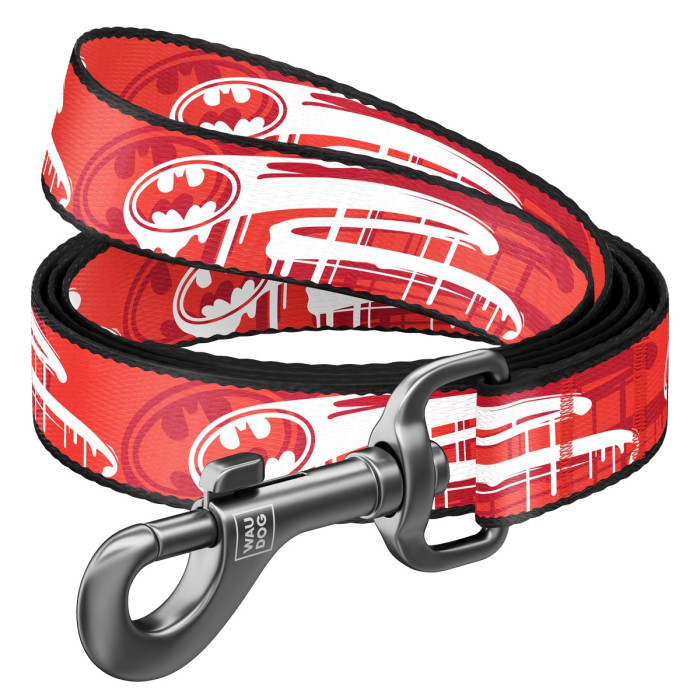 WAUDOG Nylon dog leash, pattern "Batman" DC Comics