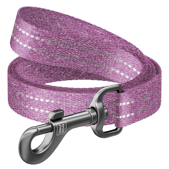 WAUDOG Re-cotton leash from recycled cotton, purple