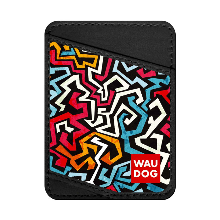 Business card holder WAUDOG, pattern "Graffiti 2"  