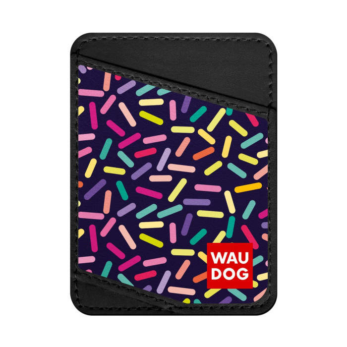 Business card holder WAUDOG, pattern "Confetti" 