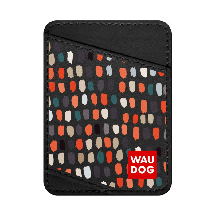 Business card holder WAUDOG, pattern "Funny dots"  