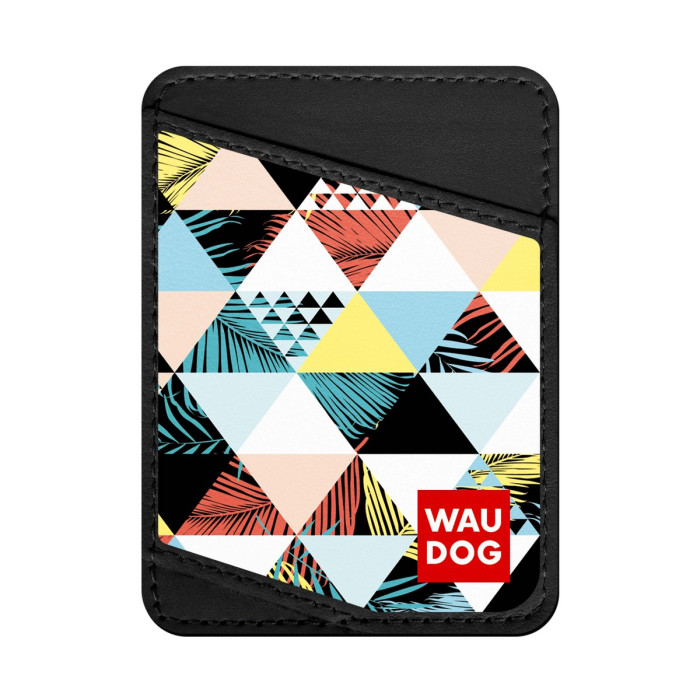 Business card holder WAUDOG, pattern "Patchwork" 