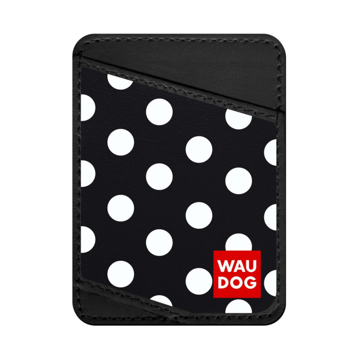 Business card holder WAUDOG, pattern "Polka" 