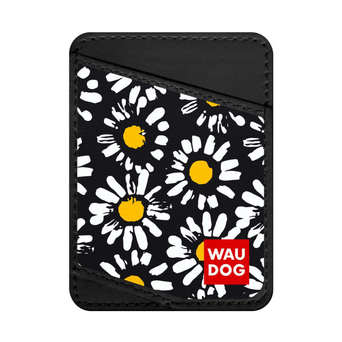 Business card holder WAUDOG, pattern "Chamomile" 