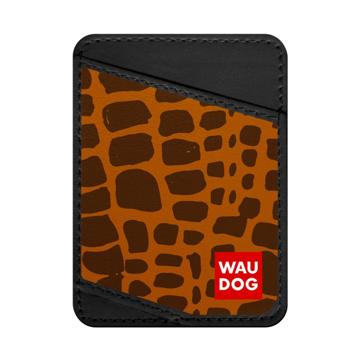 Business card holder WAUDOG, pattern "Giraffe" 