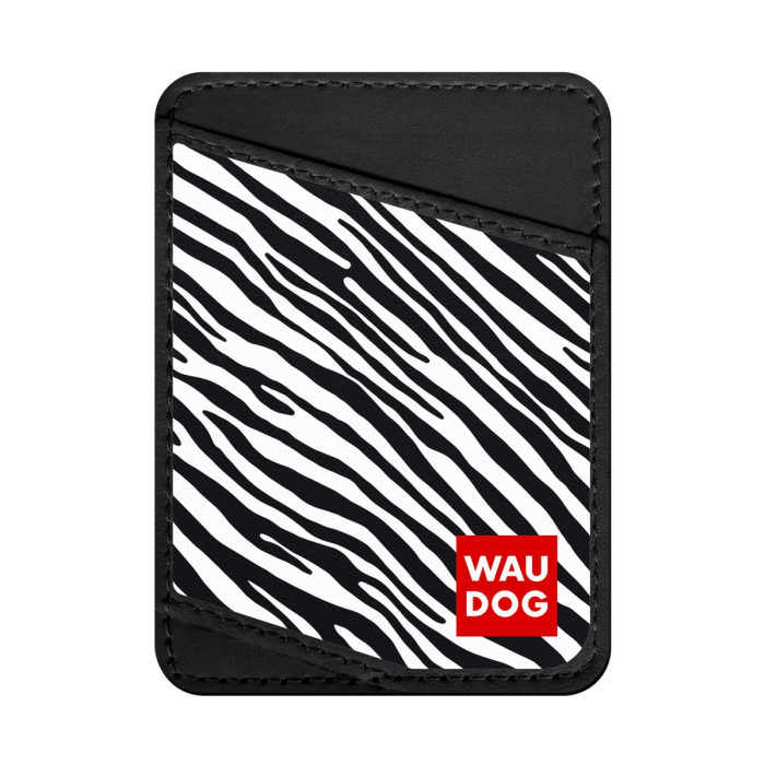 Business card holder WAUDOG, pattern "Zebra" 