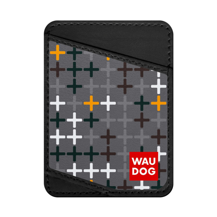 Business card holder WAUDOG, pattern "Crosses"  