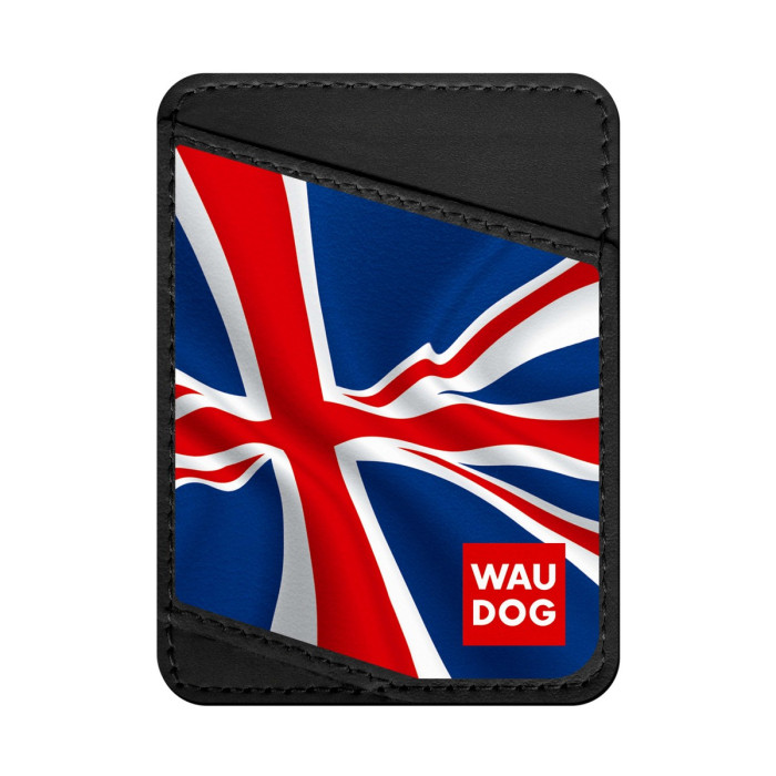 Business card holder WAUDOG, pattern "Union Jack" 