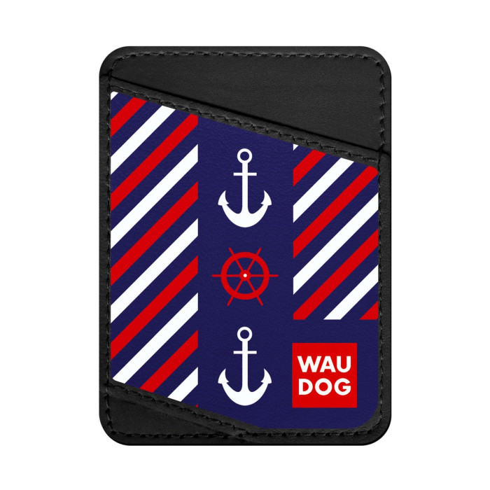 Business card holder WAUDOG, pattern "Anchors 2" 