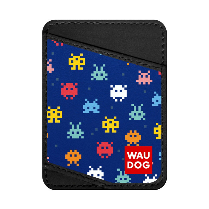 Business card holder WAUDOG, pattern "Pixels" 