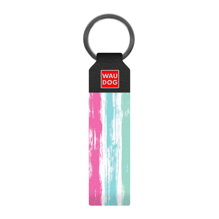 Keychain WAUDOG, pattern "Watercolor stripes 2",  