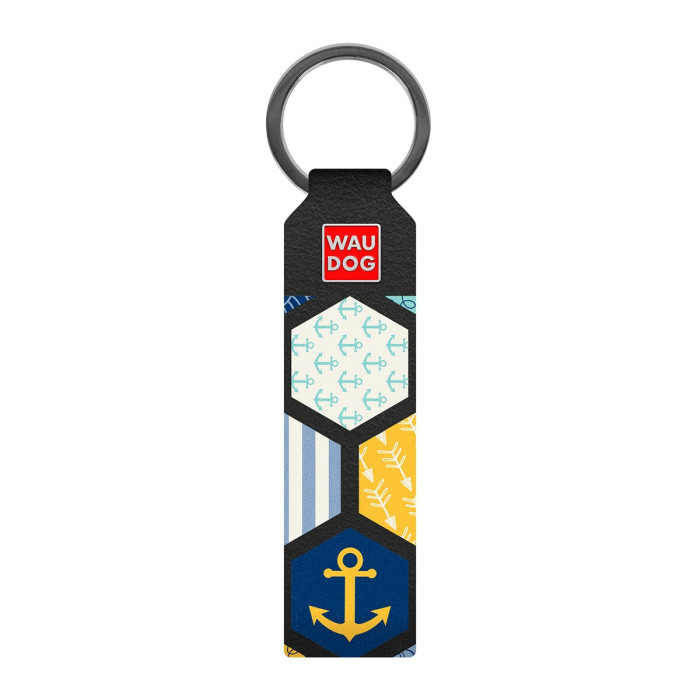 Keychain WAUDOG, pattern "Nautical 2",  