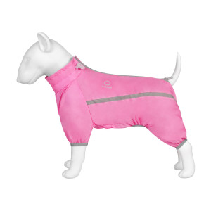 Ветровка для собак с нейлоновой подкладкой, Розовый