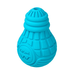 Игрушка для собак Лампочка резиновая GiGwi Bulb Rubber, резина, S, голубая