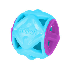 Іграшка для собак М'яч GiGwi Basic, блакитний, гума, 9 см