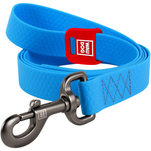 WAUDOG Waterproof dog leash with QR-passport, blue