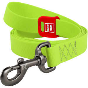 WAUDOG Waterproof dog leash with QR-passport, light green
