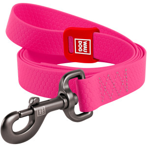 WAUDOG Waterproof dog leash with QR-passport, pink