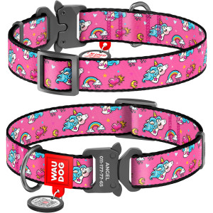 WAUDOG Nylon dog collar with QR-passport, 