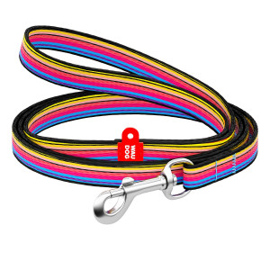 WAUDOG Nylon dog leash, pattern "Lines 1" for small dogs