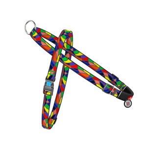 Harness with handle WAUDOG Nylon with QR passport, 