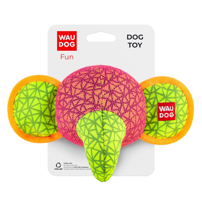 Іграшка для собак WAUDOG Fun, "Слон", Рожева
