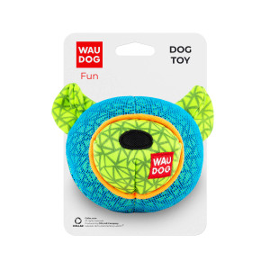Іграшка для собак WAUDOG Fun, "Ведмідь", Блакитна