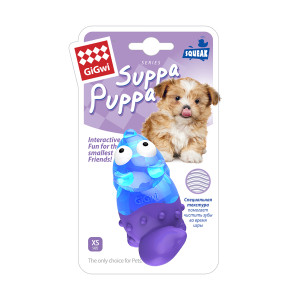 Игрушка для собак Лиса с пищалкой GiGwi Suppa Puppa, резина, 9 см