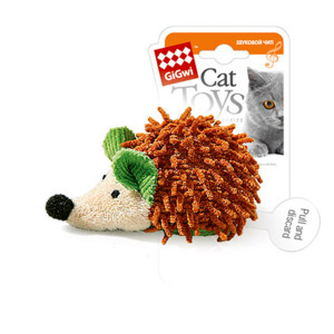 Іграшка для котів Їжачок з електронним чіпом GiGwi Melody chaser, текстиль, 7 см