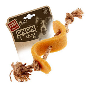 Игрушка для собак Доллар GiGwi Gum gum каучук, пенька, 13,5 см