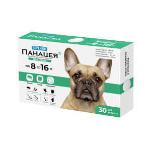 СУПЕРІУМ Панацея, протипаразитарна таблетка для собак від 8 до 16 кг