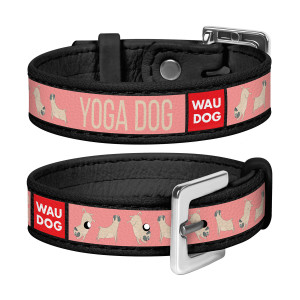 Bracelet WAUDOG, pattern "Yoga dog" 