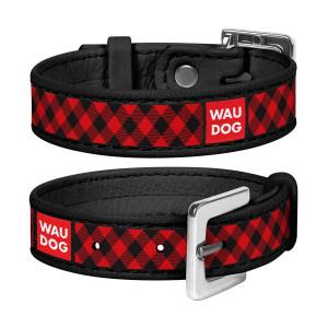 Bracelet WAUDOG, pattern "Tartan red" 