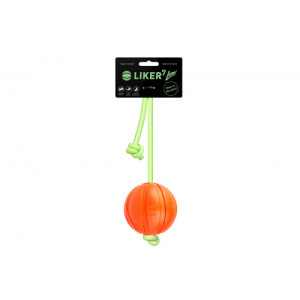 Liker Lumi 7 - м'ячик для собак дрібних та середніх порід зі шнурком, який світиться у темряві
